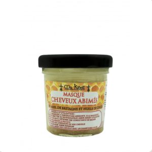 Masque Cheveux Abîmés miel huile de coco
