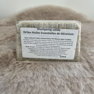 Shampoing solide à l'ortie