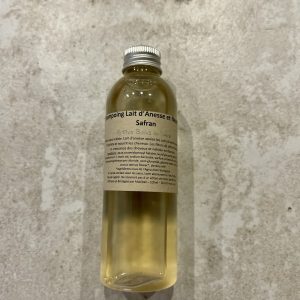 Shampoing naturel sans sulfates lait d'ânesse et fleur de safran